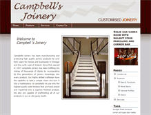 Tablet Screenshot of campbellsjoinery.com